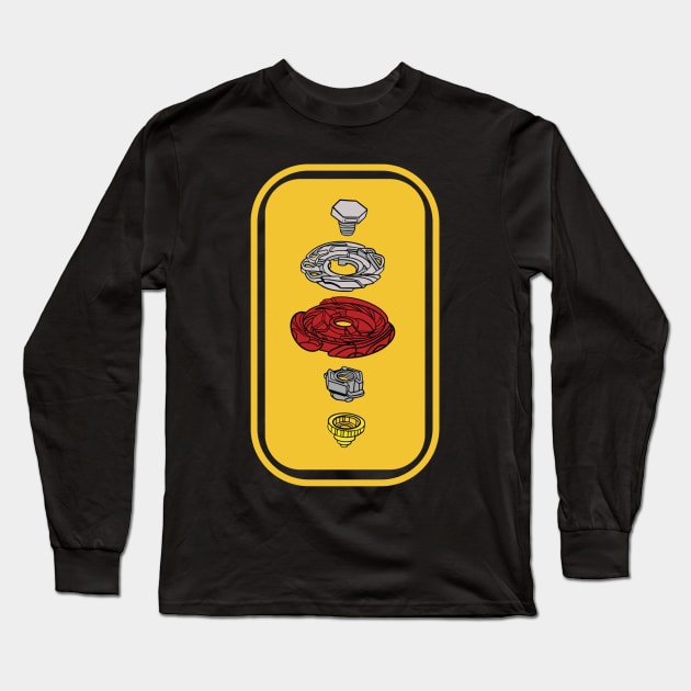 beyblade Long Sleeve T-Shirt by Lins-penseeltje